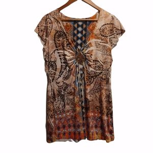 Unity XL Azteca Style Fall Plus Tunic